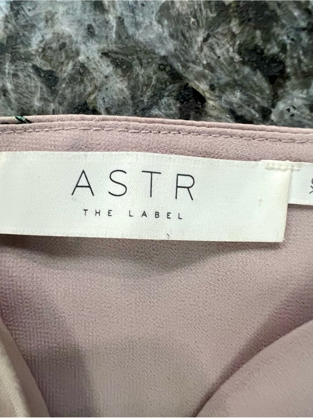 ASTR The Label xs Floral Wrap Midi Dress Blush Pink Spaghetti Strap Faux Silk - Picture 5 of 7